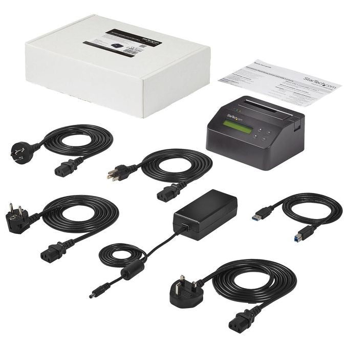 Startech Dock Autonomo ed Eraser per Sata da 2,5''-3,5'' Supporto 4Kn