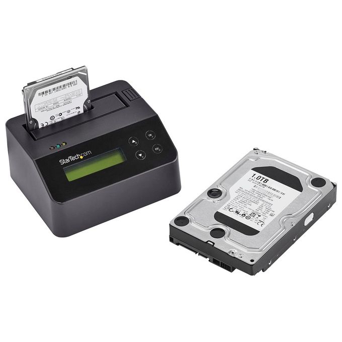 Startech Dock Autonomo ed Eraser per Sata da 2,5''-3,5'' Supporto 4Kn