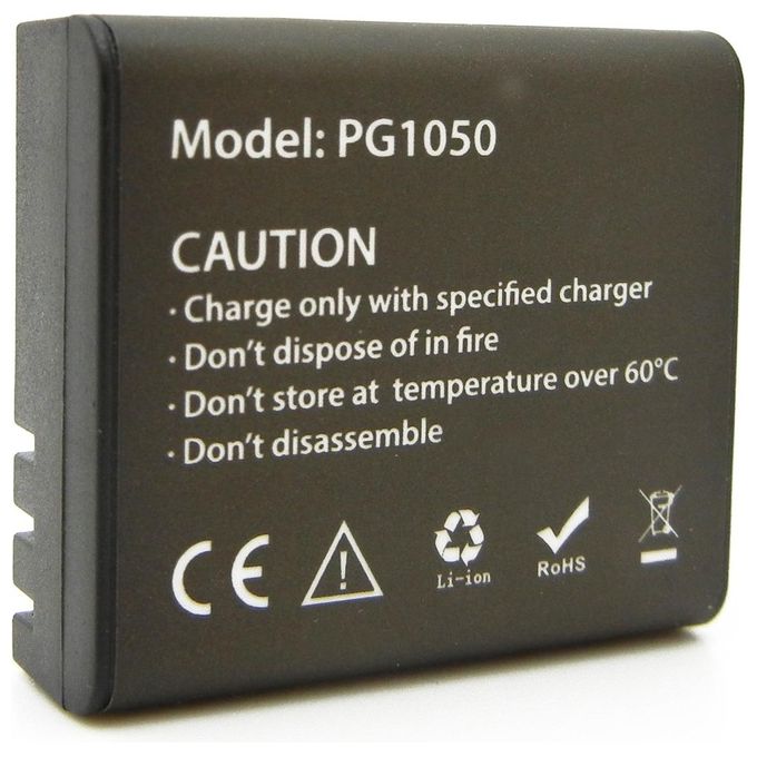 Easypix 1472 GoXtreme Batteria per Action Cam Ioni di Litio 1050 mAh 3.7 V compatibile Rallye Endurance Discovery Pioneer colore Nero