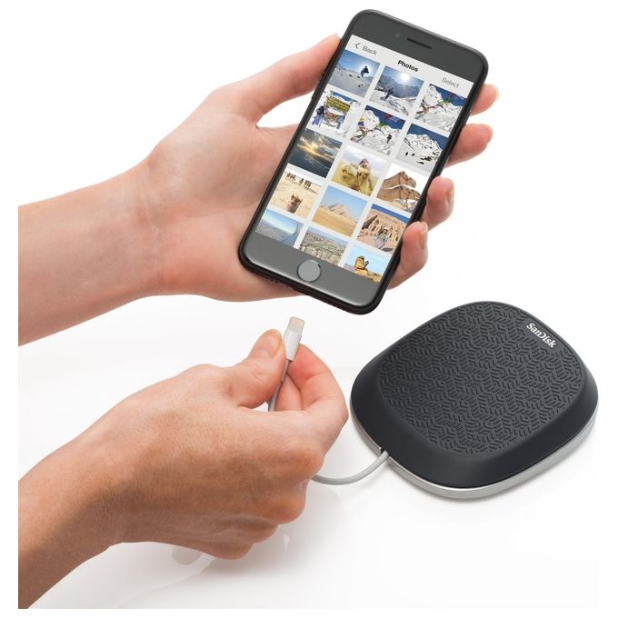 Sandisk iXpand Base per la Ricarica e il Backup di iPhone-iPad da 32Gb