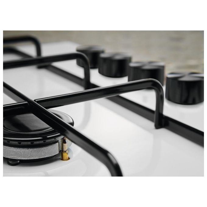 ELECTROLUX KGS6404W Piano Cottura 4 Fuochi a Gas da Incasso Larghezza 60 cm colore Bianco comandi laterali