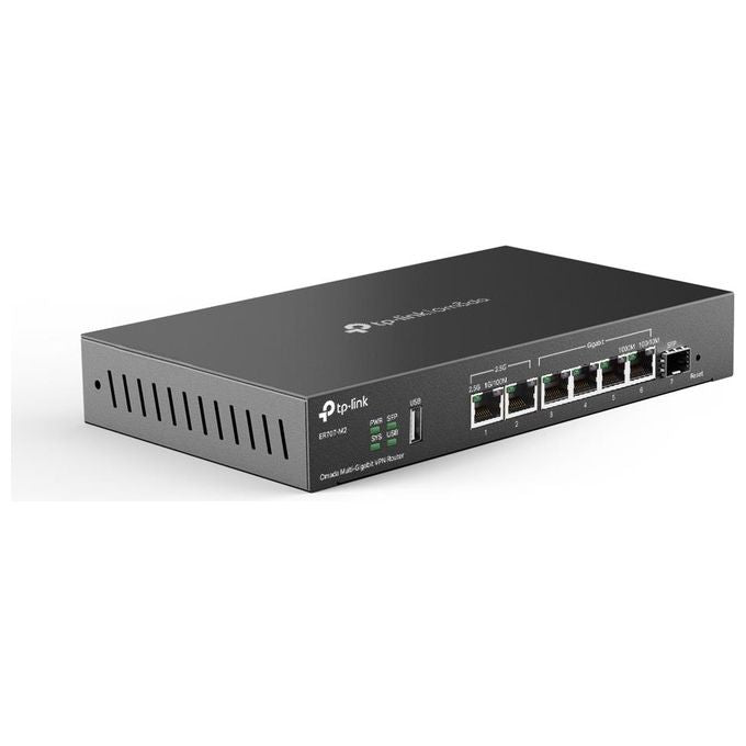 TP-Link ER707-M2 Router Cablato 2.5 Gigabit Ethernet Fast Ethernet Gigabit Ethernet Nero