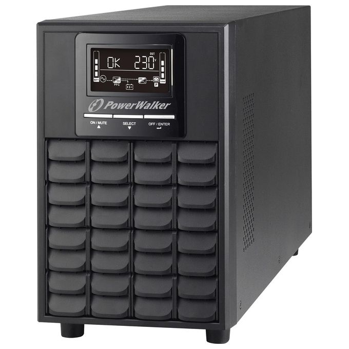 PowerWalker VFI 1500 CG PF1 Gruppo di Continuita' UPS 1500 VA 4 Prese AC Doppia Conversione online