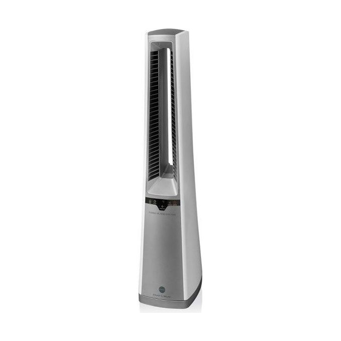 Macom Ventilatore senza Pale Turbo Bladeless Fan 996 con Fresh Ion Technology Bianco e Argento Compatto e Silenzioso