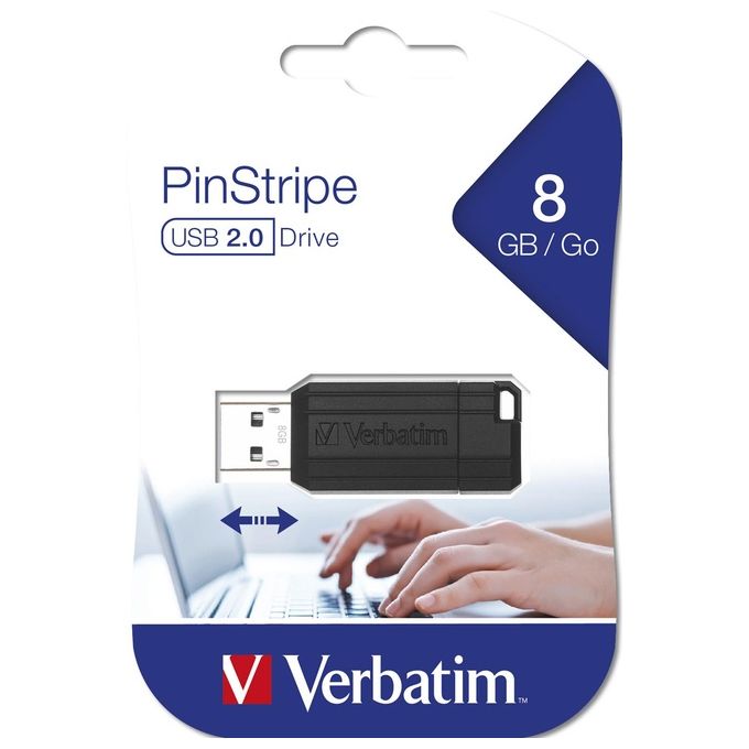 Verbatim Memory Usb - 8gb - Pin Stripe