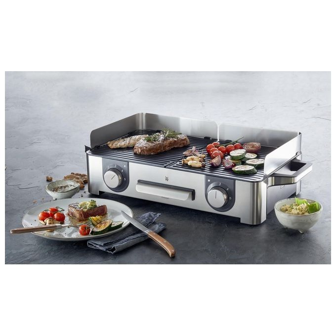 WMF Lono Grill da Tavolo Elettrico Acciaio Inox 2400 W
