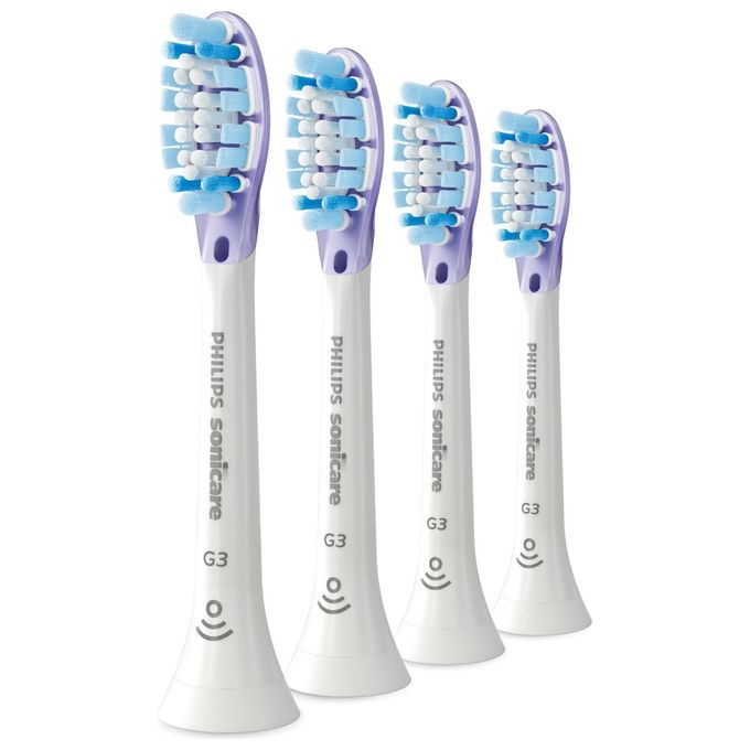 Philips Testine Gum Care Premium con Tecnologia Connessa 4 Testine Bianche