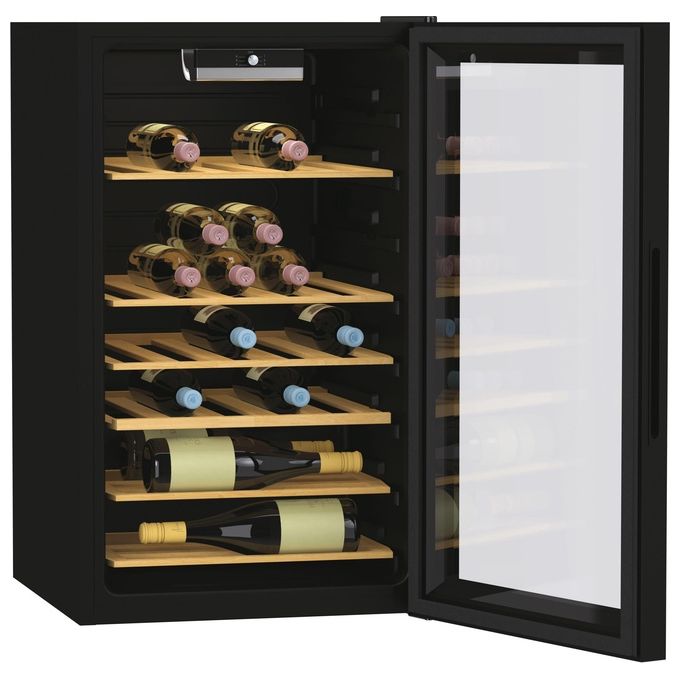 Candy Cantinetta CWC 150 MHF Cantinetta Vino 41 Bottiglie, Classe G, 6 Ripiani, Nero a Libera Installazione