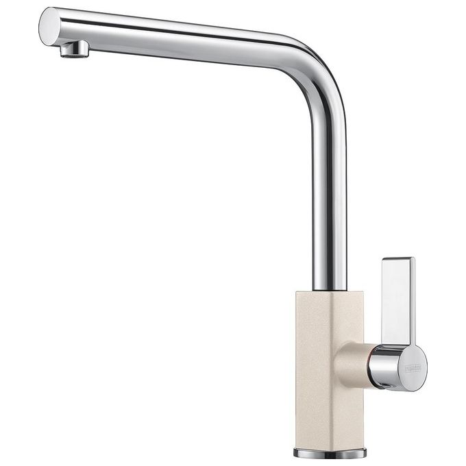 Franke Maris Miscelatore monocomando con canna alta girevole 360° Bianco-sabbia 115.0392.335