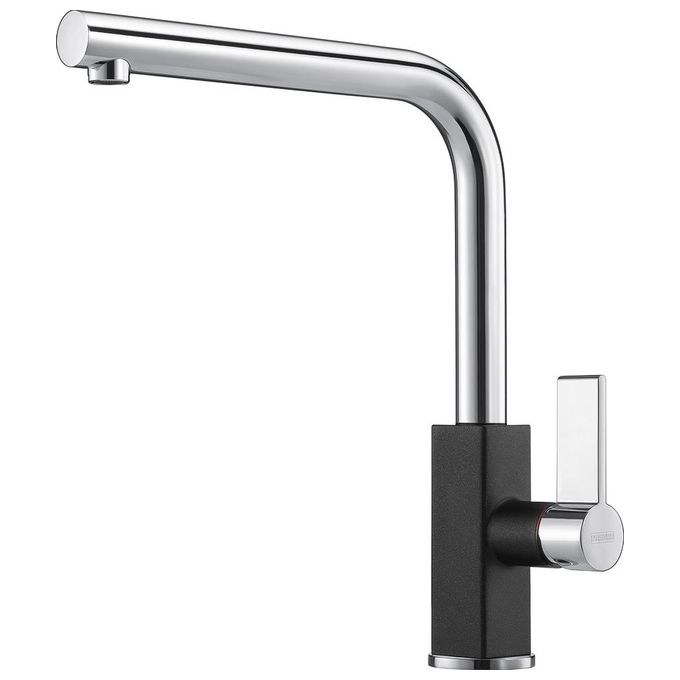 Franke Maris Miscelatore monocomando con canna alta girevole 360° Cromato-Nero 115.0392.356