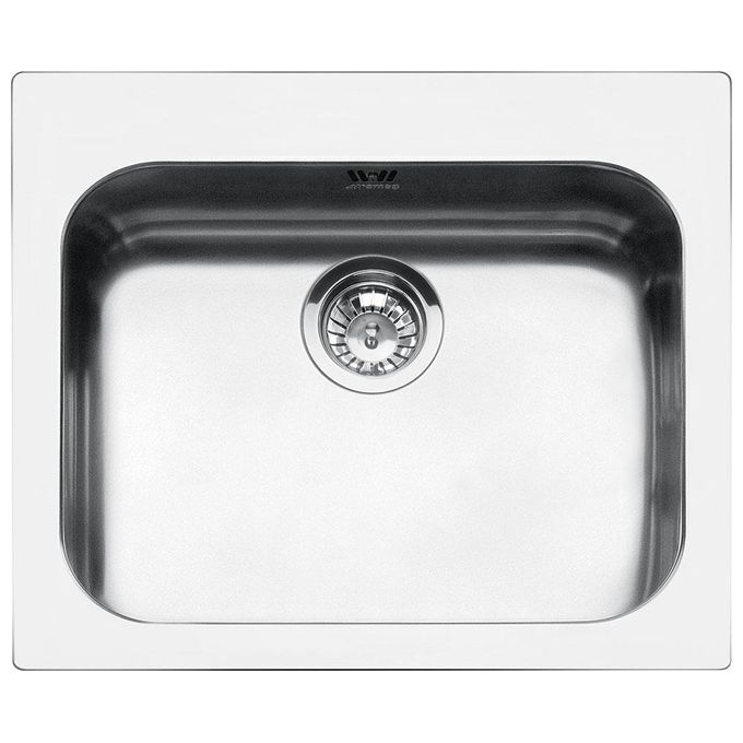 Smeg VS50P3 Alba Lavello Acciaio inox Spazzolato da Incasso 1 Vasca saldata Acciao Inox 58x50cm VS50P3