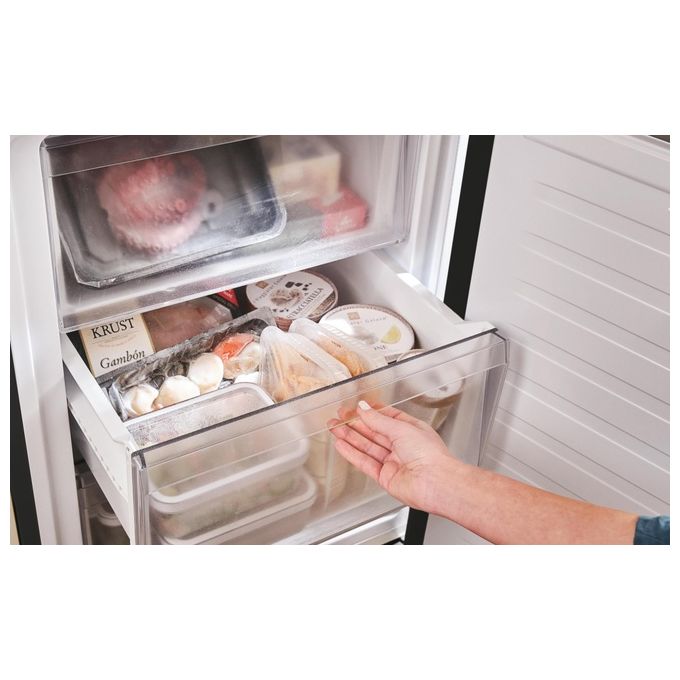 [ComeNuovo] Candy CNCQ2T618EB Frigorifero Combinato Capacita' 355 Litri Classe energetica E Raffreddamento No Frost colore Nero