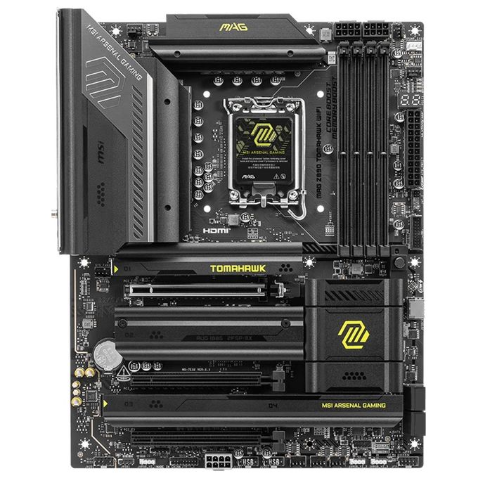 MSI Scheda Madre mag z890 Tomahawk Wifi Z890 Lga1851 4ddr5 3pciex164m.24sata32usb 41usb3.2 Gen2x2
