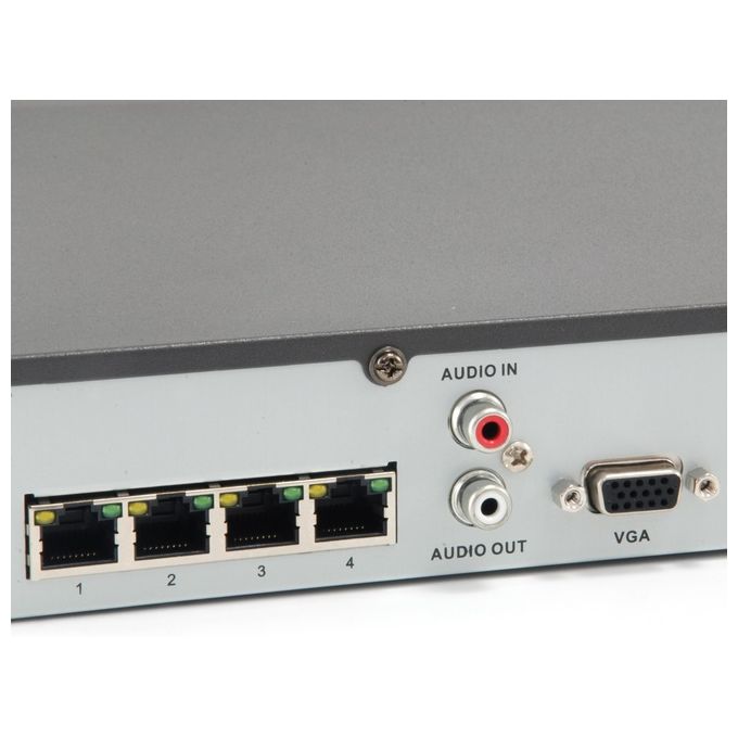 Conceptronic Gemini NVR-0504 Nero Videoregistratore di Rete NVR 4 Canali