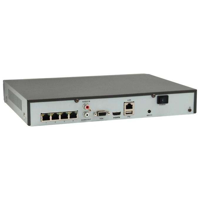 Conceptronic Gemini NVR-0504 Nero Videoregistratore di Rete NVR 4 Canali