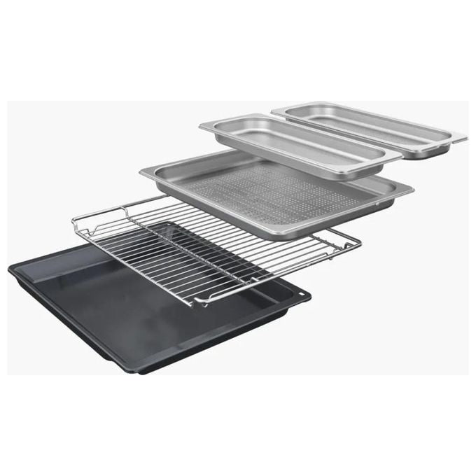Bosch HSG7261B1 Forno Elettrico da Incasso Ventilato Multifunzione con Grill e Vapore Capacita' 71 Litri Classe A Larghezza 60 cm colore Nero