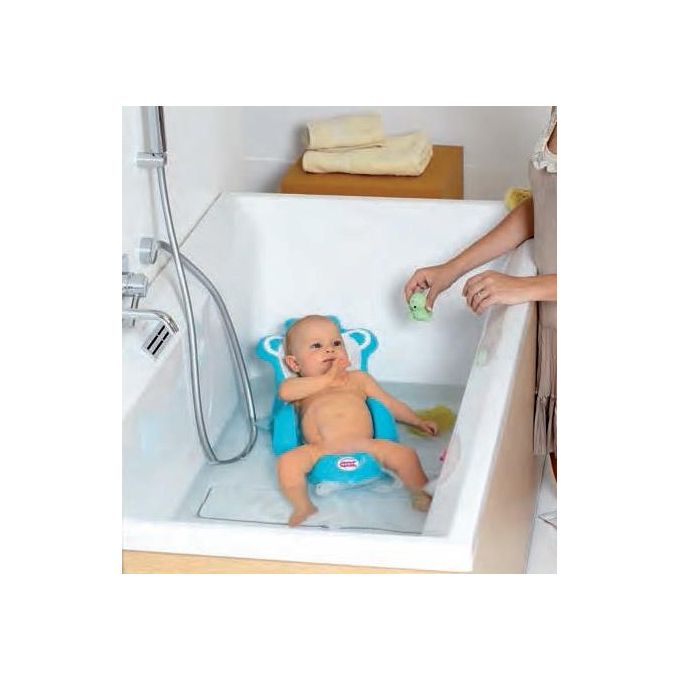 Okbaby 794 Buddy Sdraietta Anatomica con Seduta in Gomma Antiscivolo per il Bagnetto del Neonato 0-8 Mesi Turchese