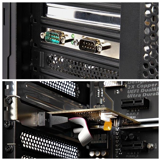 Startech.com Scheda Seriale Pci Express a Due Porte Ritenzione Com Windows e Linux