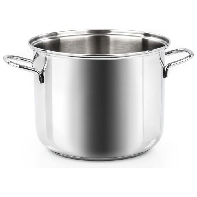 Barazzoni 266101024 Bonita Pentola Acciaio Inox 18-10 Triplo Fondo Induzione Gas Capacita' 8 L colore Acciaio