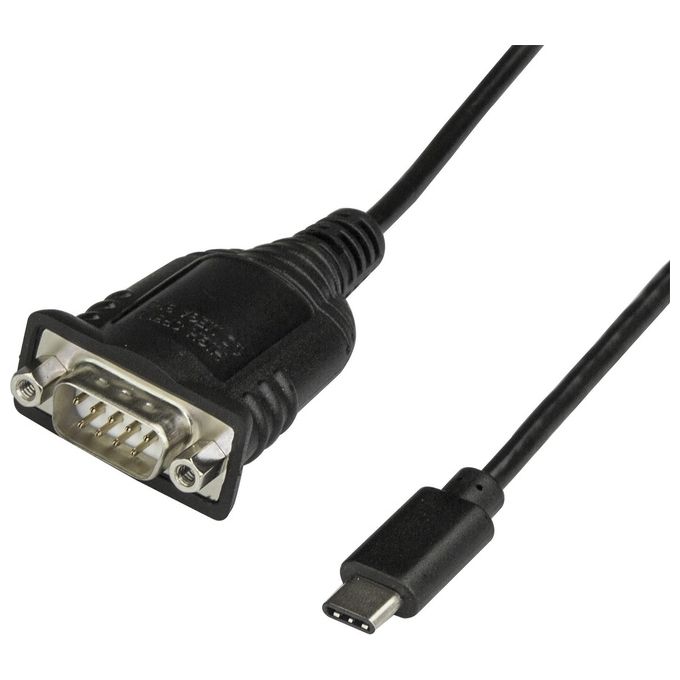 StarTech.com ICUSB232PROC Cavo Adattatore USB-C a Seriale RS232 DB9 COM Port Retention 0,4 m colore Nero