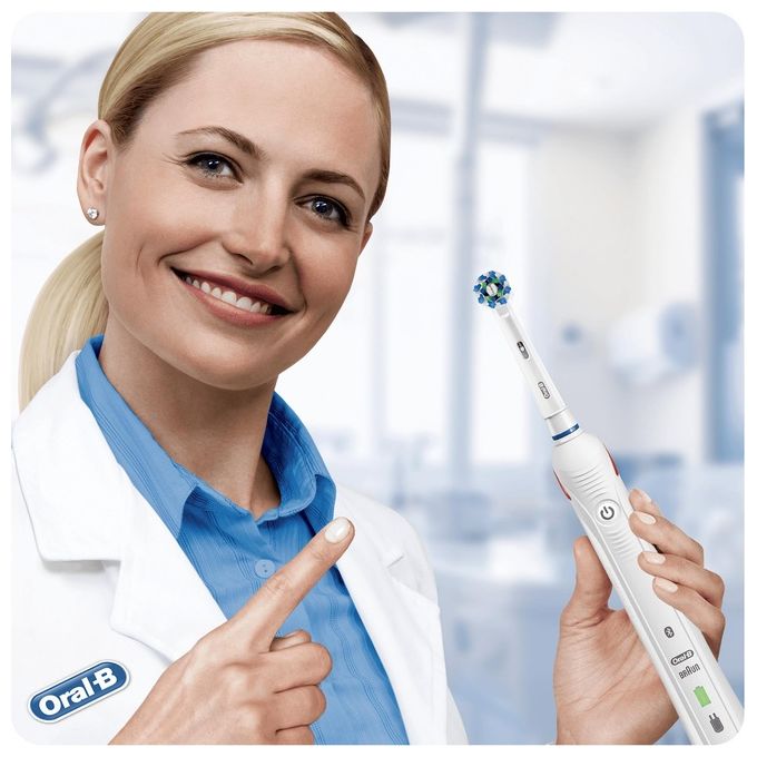 Braun Oral-B Smart 4 4100S Spazzolino Elettrico Rotante-Oscillante Adulto Bianco