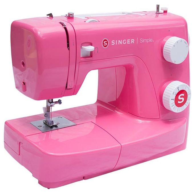 Singer Simple 3223R Macchina da Cucire Semi-Automatica Elettromeccanica Rosa