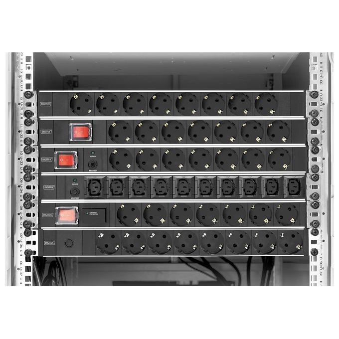 Assmann Electronic 19'' Outlet Strip Protezione da Sovraccarico 7 Prese Ac 250 V Nero 2 M