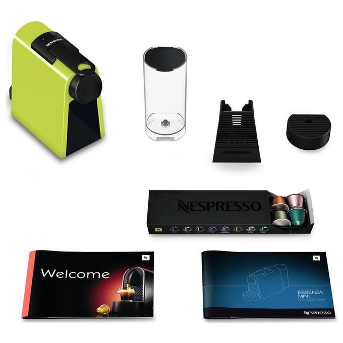 De'Longhi Essenza Mini EN85L, Macchina da Espresso, 0.6 L, Nero e Lime