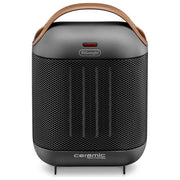 DeLonghi HFX30C18.AG Capsule Termoventilatore Ceramico da Tavolo Potenza 1800 W Nero Opaco