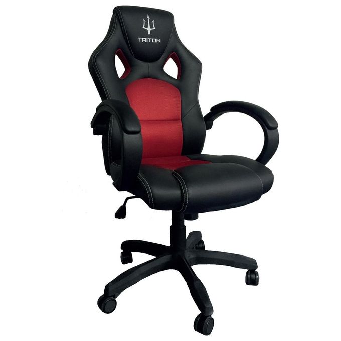 Atlantis TRITON Sedia Gaming modello A1 Nero-rossa