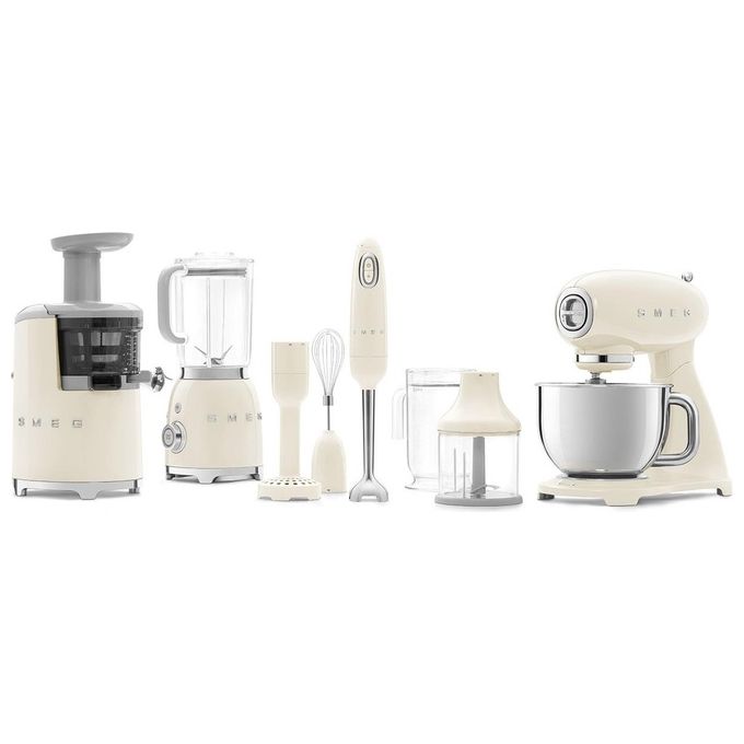 Smeg HBF02CREU Estetica 50's Style Frullatore a Immersione Potenza 700 W Panna