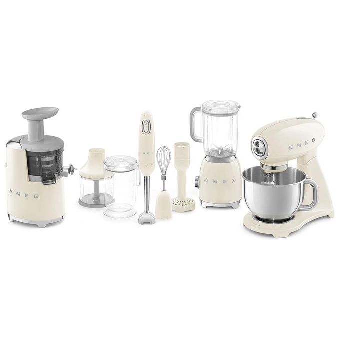 Smeg HBF02CREU Estetica 50's Style Frullatore a Immersione Potenza 700 W Panna