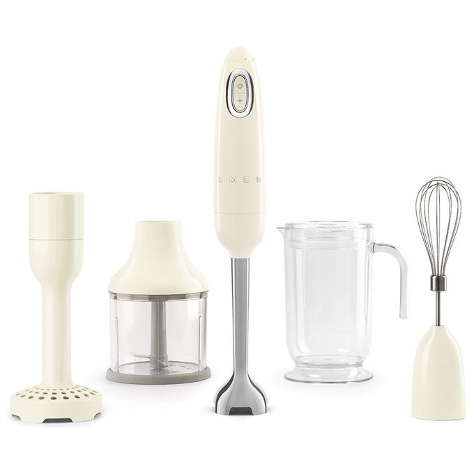 Smeg HBF02CREU Estetica 50's Style Frullatore a Immersione Potenza 700 W Panna