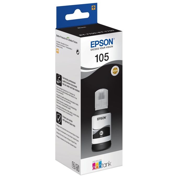 Epson C13T00Q140 nero flacone da 140ml per ecotank et-7700 et-7750