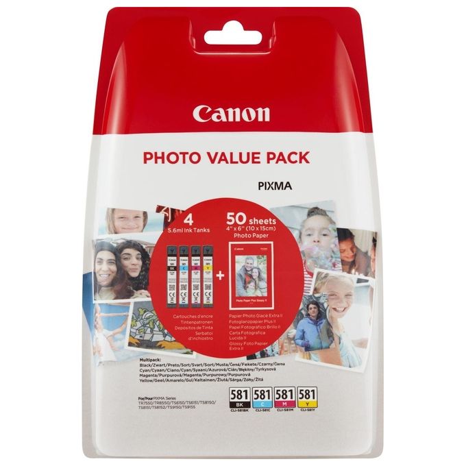 Canonmultipack Cli-581 Bk-cmy Photo Blis