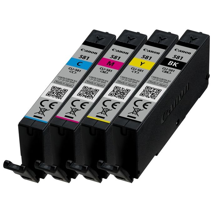 Canon CLI-581 Multipack 5,6ml Cartucce d'Inchiostro Nero-Ciano-Magenta-Giallo