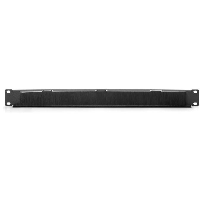 Digitus pannello di chiusura armadio rack con foro entrata cavi protetto da spazzola colore nero 1u