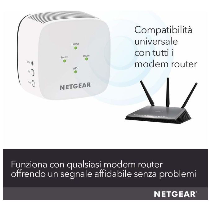 Netgear Ex3110 Wi-Fi Range Extender Universale Ac750