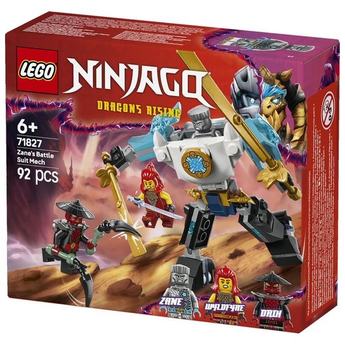 LEGO Kit Costruzione Mech di Battaglia Zane Ninjago 71827 Blocchi Costruibili Avventura Creativa