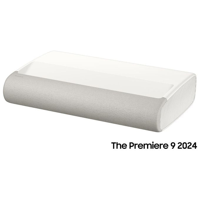 Samsung Proiettore 4K UHD The Premiere LSPU9 Tecnologia Triplo Laser Suono Potente 2.2.2 Canali da 40 Watt Colore Warm White