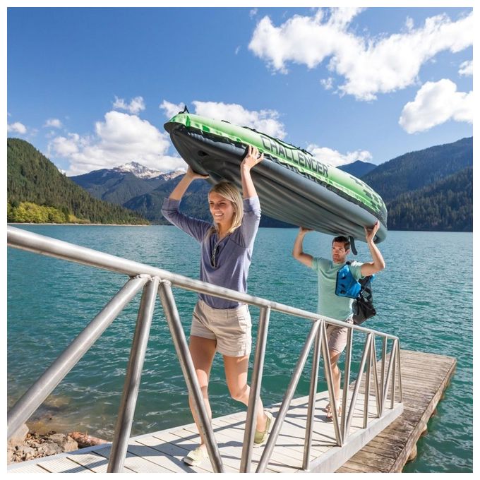 Intex Canoa Challenger k2 Gonfiabile cm 351x76x38 2 posti