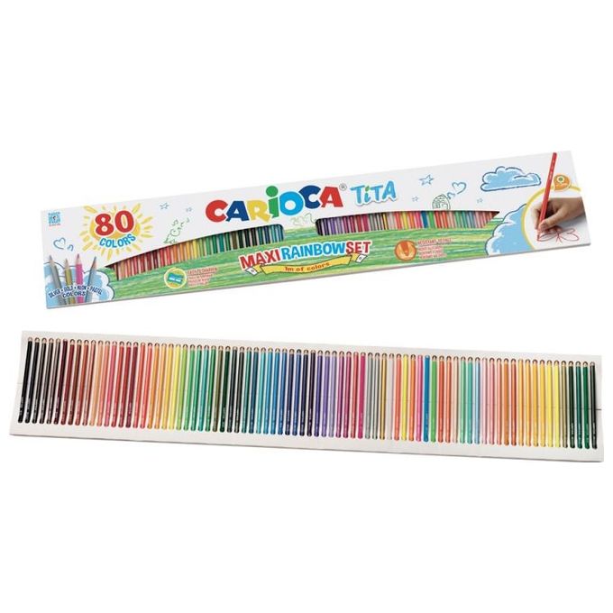Carioca Confezione 80 Matite Colorate Tita