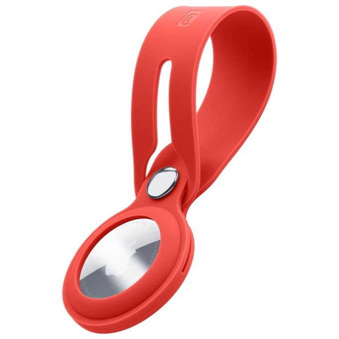 Cellular Line Porta Chiavi AirTag Loop Rosso