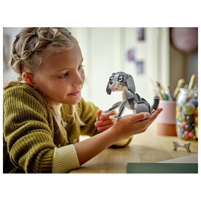 LEGO Creator 3 in 1 Gatto Giocoso Giocattolo - Si Trasforma in Piccione o in Cane - Animali da Costruire per Bambine Bambini Ragazze e Ragazzi da 8 Anni - Idea Regalo di Compleanno Creativa - 31163