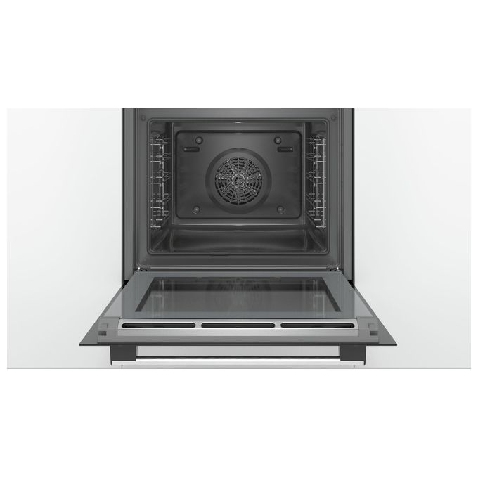 Bosch HBA274BR0J Serie 4 Forno Elettrico Multifunzione da Incasso Pirolitico Capacita' 71 Litri Classe energetica A 6 Programmi ActiveClean Fast Pre-Heating 60 cm Nero
