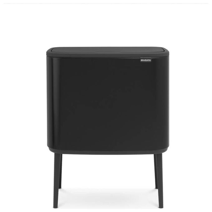 Brabantia Pattumiera Bo Touch Bin Nero Opaco 3x11 Litri