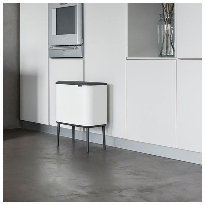 Brabantia Bo Touch Bin Pattumiera 3x11 Litri Bianco