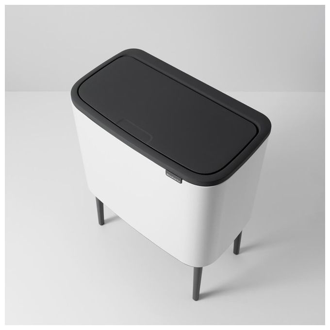 Brabantia Bo Touch Bin Pattumiera 3x11 Litri Bianco