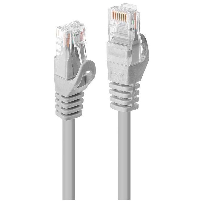 Lindy Cavo Cat.5e U-Utp Grigio 2mt