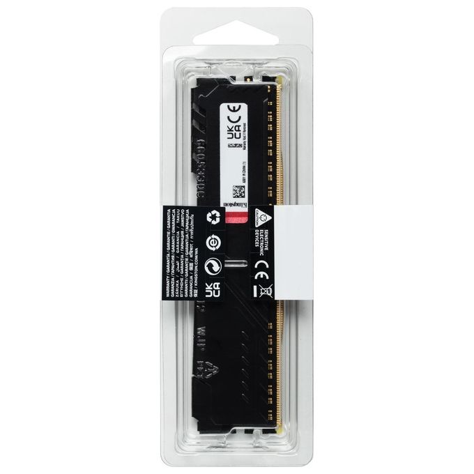 Kingston FURY Beast Memoria Ram 16GB 3200MHz DDR4 CL16 DIMM 1Gx8 Black
